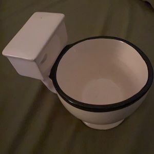 Toilet bowl coffee cup